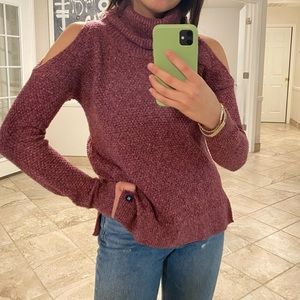 NWT Cold Shoulder Turtleneck